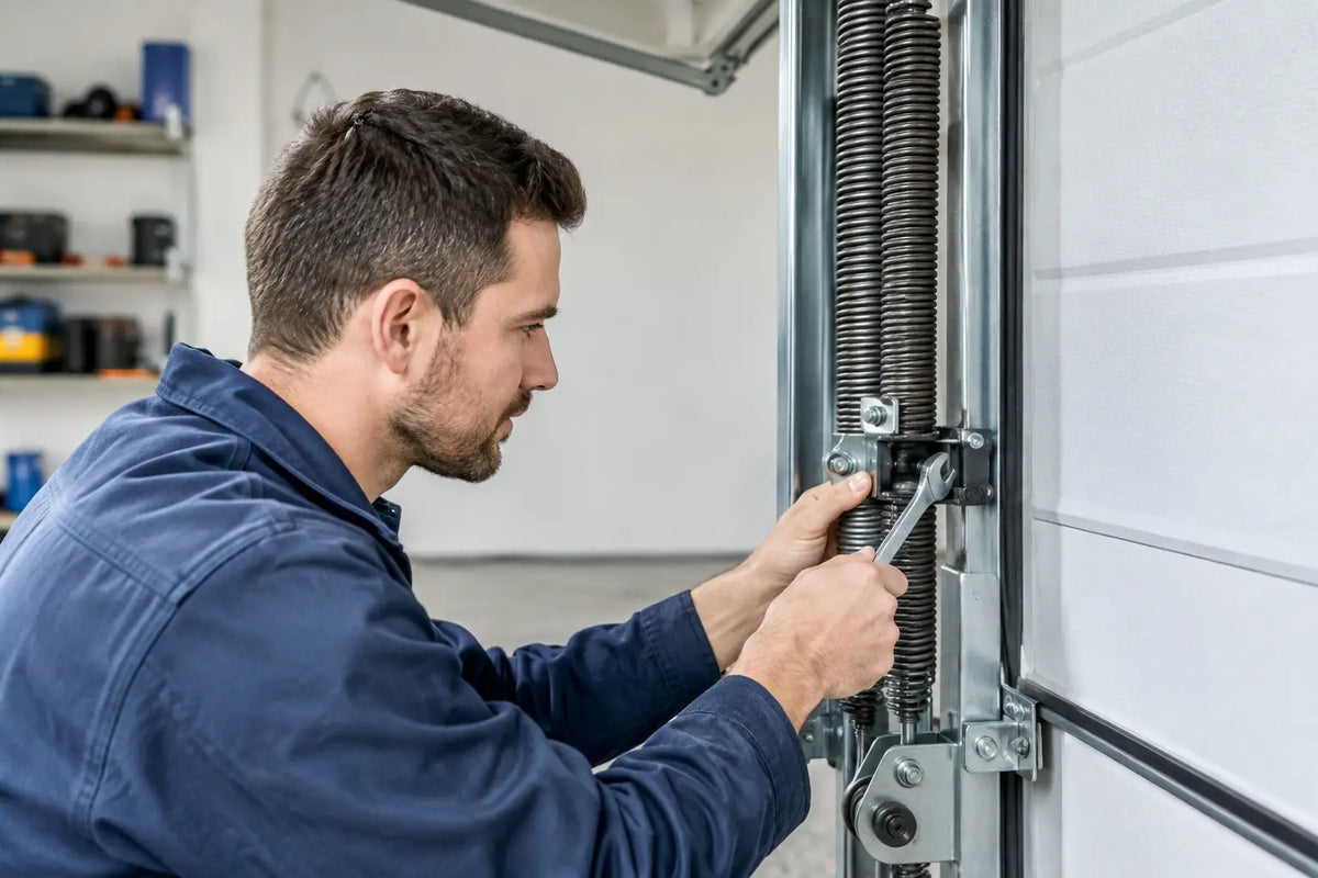 Garagepoort veren afstellen: veilig of niet?