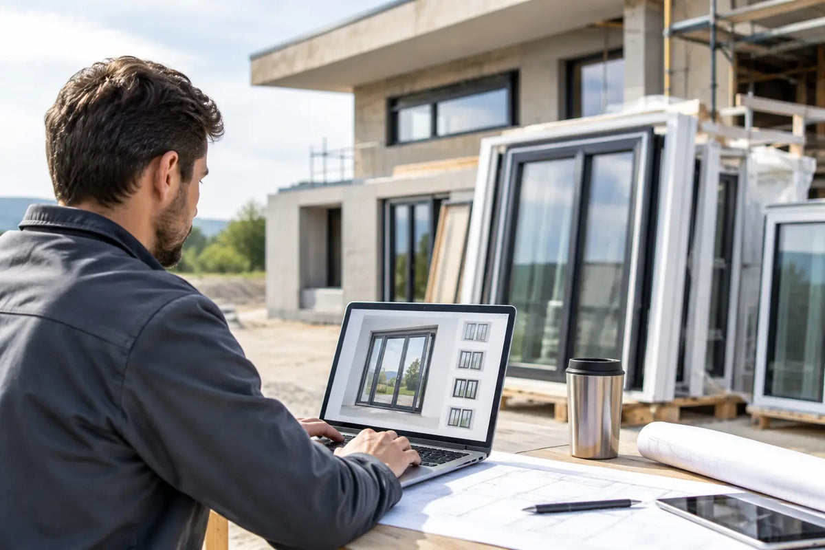 Online Fensterbestellung am Bauprojekt-Beispiel