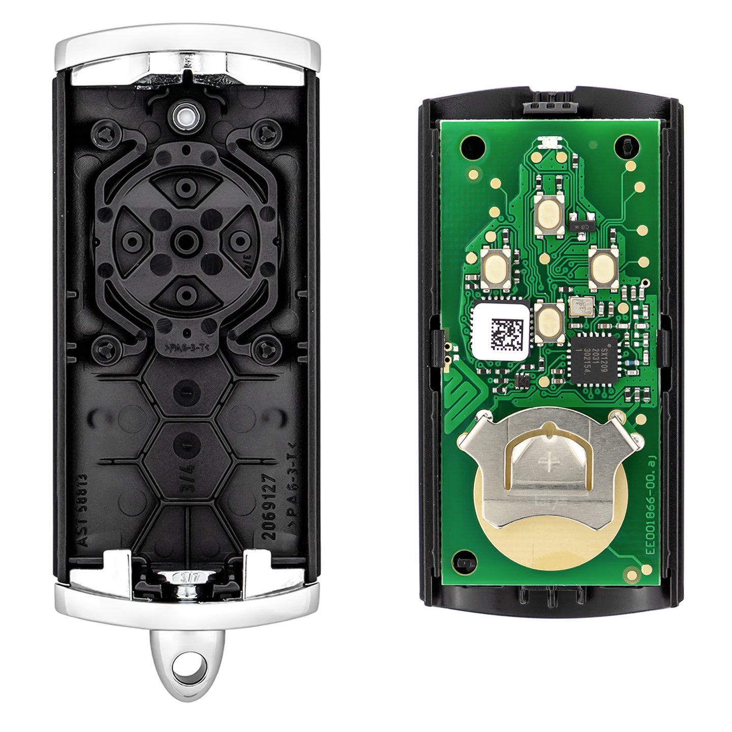 Hörmann Handsender HSE 4, BiSecur, Hochglanz Chrom schwarz