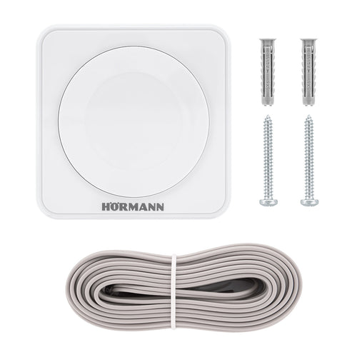 Hörmann handzender binnendrukknop IT 1-1 met bedieningsknoppen en kabel, voor automatische garagedeur bediening