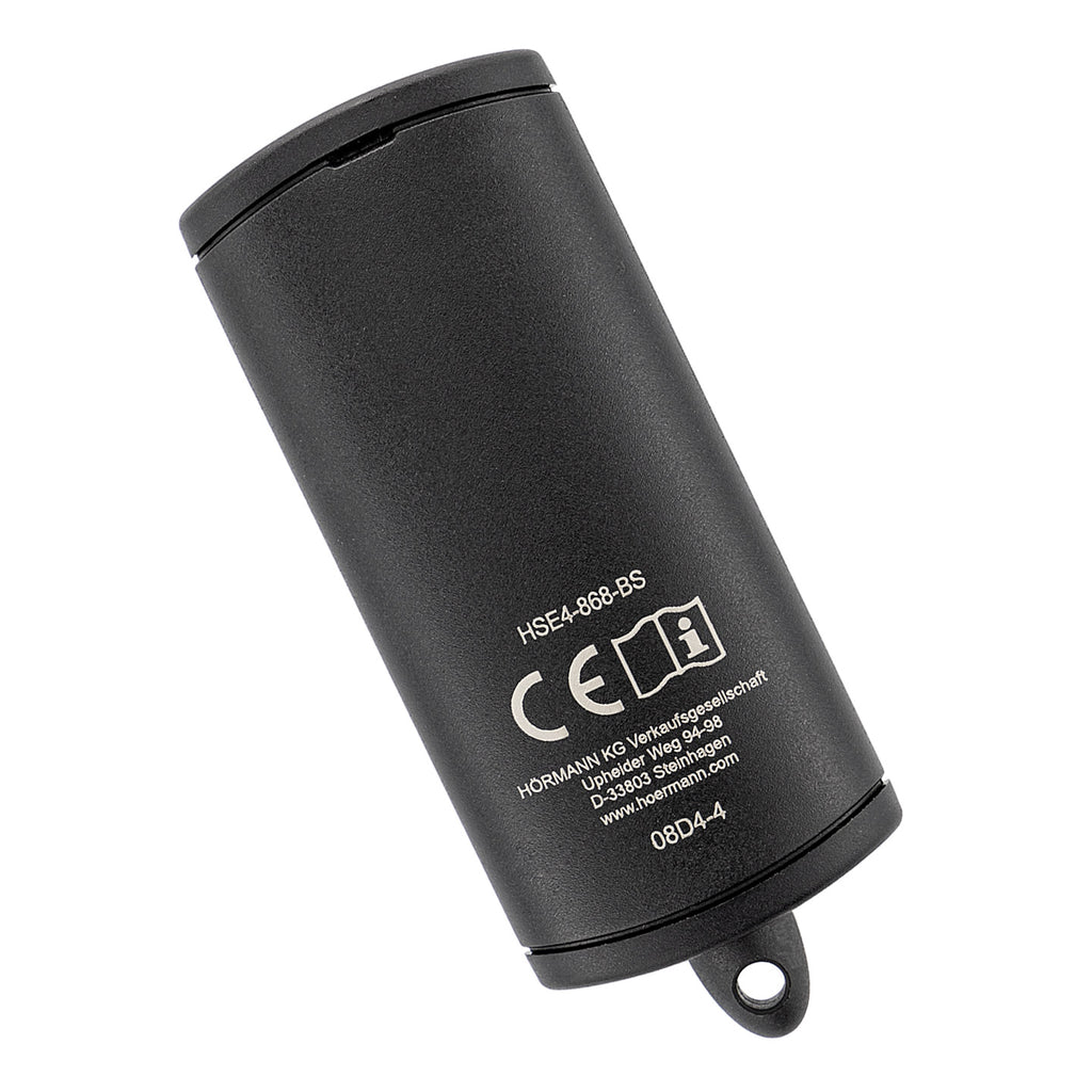 Hörmann Handsender HSE 4, BiSecur, Kunststoff strukturiert schwarz