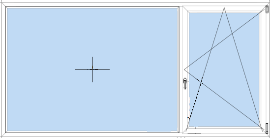 PVC Doppel-Festverglasung