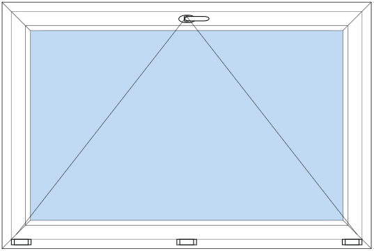 PVC-Dreh-Kipp-Fenster